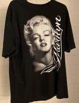 Marilyn Monroe Vintage look Black & White T Shirt- Unisex Size XL 100% Cotton M gray