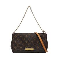 [Pre-Owned] Monogram Canvas And Calfskin Trimmed Tote Crossbody Bag - Good #OH7R55 ONE SIZE