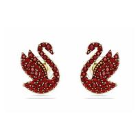 Swarovski gulė gulės inkrustuota dekoracija imituotas krištalas paauksuoti imituotų perlų auskarai moteriški raudoni 5677597 auksas