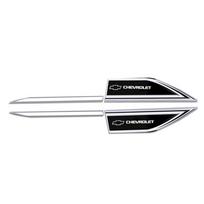 rusln0 Metal Alloy Car Door Fender Sticker Badge Body Protection Sticker for Chevrolet juoda