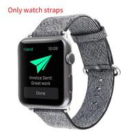 For Apple Watch Multi Color Woven Adjustable Strap For Outdoor And Urban Use Black,38