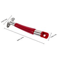 Professional Stainless Steel Pan Handle Pot Grip Handle Anti Slip Detachable Replacement for Frying Pan Milk Pot Cooking Utensil raudona