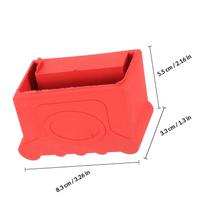 4Pcs Nonslip Ladder Rubber Feet Covers Ladder Foot Protectors High Grade Rubber Deep Ridges for Stability Home Garage Workshop raudona