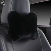 Žieminė automobilinė sėdynės kaklo atrama pagalvė pliušinė automobilio galvos atrama pliušinė pagalvėlė šiluma ir komfortas universali juosmens pagalvė atrama priedai