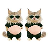 3D Cute Puppy Sticker Squeezeable Shiba Inu Phone Case Decoration Children's Birthday Party Favor Festival Supplies