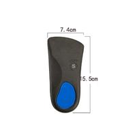 Orthotic Shoe Insoles Arch Support 3/4 For Plantar Fasciitis Fallen Arches Flat Feet gray