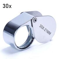1PC Mini 10/20/30X Glass Magnifying Magnifier Jeweler Eye Jewelry Loupe Loop 21mm Jewelers Eye Optical Glass