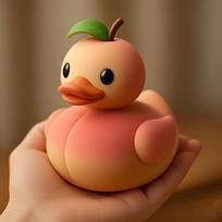 Out-of-the-ordinary Fruit Duck Garden Decoration Piece for Table Decoration Resin Artwork D