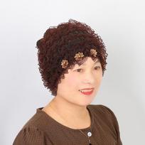 Curly Curly Wig Cap Lace Trim Lace Wig Cap Gifts Prayer Hat  for Women tamsios kavos spalvos