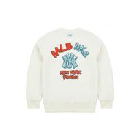 MLB Sweatshirts Unisex Cream Crew Neck Thickened Regular 3AMTF5316-50CRS S