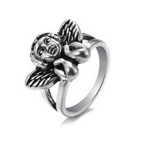 2023 Vintage Angel Wing Ring Women's Gothic Steampunk Women's Jewelry sidabras