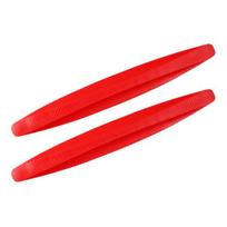 2Pcs Car Protection Strip Non-scratching Abrasion Resistant Eco- Car Bumper Protector raudona
