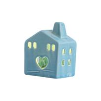 Ceramic Ornaments Luminous Christmas House House European Hollow Desktop Decoration Night Light Atmosphere Light One Size