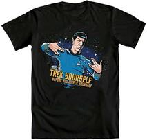 26 Official licensed Star Trek Spock Representing Yourself Black Tee Shirt New Unisex T-Shirt M
