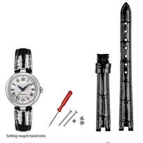 For Tissot 1853 Grace Petite Beauty Watch for Women - T126010A Leather Watch Strap with Hole Design 12mm 14mm 12mm