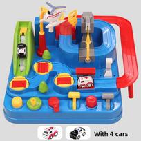 4-in-1 Race Track Car Adventure Set: Educational Toys For 3-6 Year Old Boys & Girls - Perfect Birthday Gift! įvairiaspalvis