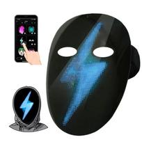 Led Mask With Voice Recognition Gesture Sensing, Light Up HD Mask With Programmable App Multi-Patterns Display