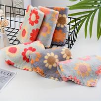 5 vnt. Bohemiško gėlių rašto rankšluosčių rinkinys, greitai džiūstantis, gerai sugeriantis, pagamintas iš mikropluošto, vonios rankšluostis 5pcs sun flower print gray