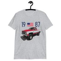 1987 Chevy K10 Silverado Square Body Pickup Truck Owner Gift T-Shirt XXXXL