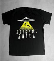 VTG Origami Angel Band Album Heavy Cotton Black T Shirt UR763 XXXXL