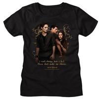 Twilight Movie Saga Women's T Shirt NEW MOON POSTER New Black Cotton SM - 2XL XXXL