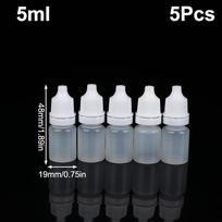 5Pcs 3/5/10/15/20/30/50/100ml Empty Plastic Dropper Bottle Squeezable Refillable Container For Paint Beauty Oil Ink Cosmetics St