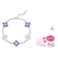 Barbie Bracelet [Nine Purple Fire* Explosive Limited Edition] Customized purple four-leaf clover wrist for the Year of the Horse, niche Ba2603022 violetinė