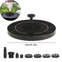 Solar Fountain Pump Water Fountain Garden Decoration Mini Solar Powered Pump Floating Water Pump for Bird Bath Aquarium Garden