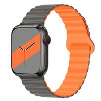For Watch Bands for Series 1-11 Ultra 1-3 SE 3; Stretch Nylon Mountain Pattern & Twill Watch Strap 26mm Band Width Snap Buckle 42/44//45/46/49&38/40/41mm ryškiai rožinė