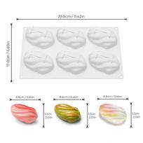 3D Mousse Cake Mold Flexible Non-Stick Baking Silicone Mold Food Grade Pistachio-shaped Chocolate Mold Candy Making