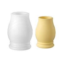 Silicone Flower Vase Mold Plaster Cement Mould for Home Decoration Candle Holder Crafting Jewelry Accessories 1