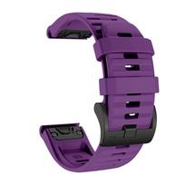 26MM 22mm Soft Silicone Strap for Garmin Fenix 8/Tactix 8/Enduro3 2/Fenix E 7X 6X Quick Fit Bracelet Wristband Garmin Fenxi E 47mm 22mm violetinė