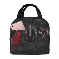 The Vampire Diaries Damon Salvatore Insulated Lunch Bag for Kids School Cooler Thermal Food Box Tote Leakproof Lunch Boxes One Size