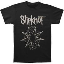 Men's Slipknot Goat Star Logo (Back Print) T-shirt Small Black S