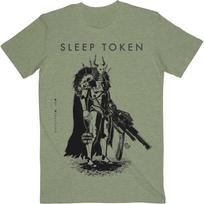 Men's Sleep Token The Summoning Slim Fit T-shirt Medium Olive S
