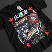 Jujutsu Kaisen Marškinėliai Megumi Fushiguro T-shirt Gojo Toji Viršus JJK Anime Mahoraga S
