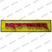 2 vnt. 3D didelis RAPTOR emblemos ženklelis, kėbulo šoninės durys, logotipas, automobilio lipdukai RAPTOR F150 fx4 XLT bagažinei, galinei, modifikuoti priedai gray