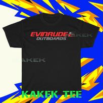 Evinrude Outboards Logo Men's Black Logo American T-Shirt Funny Size S to 5XL XXXXL