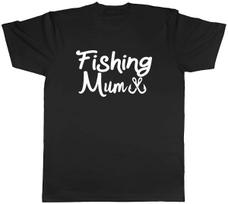 Fishing Mum Mens Unisex T-Shirt Tee L