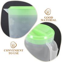 Reusable Plastic Pitcher with Lid Large Capacity for Cold Water Iced Tea Juice Beer Milk Beverages Home Kitchen Restaurant Pool other