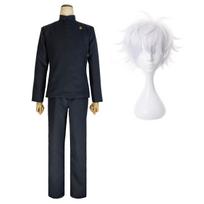 Jujutsu JJK Anime Suguru Geto Satoru Gojo Itadori Yuji Nanami Kento Inumaki Toge Yuta Okkotsu Cosplay Costume Wig XXS-2XL L-(Costume+Wig)