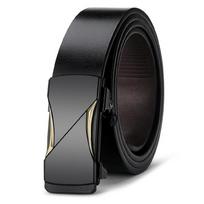 Men's Genuine Leather Toothless Automatic Buckle Trendy Versatile Casual Men's Belt Young Men's Jeans Belt 105cm