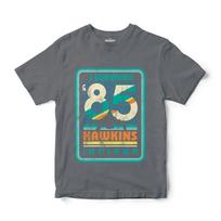 Stranger Things T-Shirt (I Survived 85), Grey Short Sleeve, 5 Sizes, Official XL