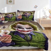 Joker Playing Cards Bedding Set - 3 Piece Comforter Cover Gift for Bedroom,Includes No InsertB173 135x200cm