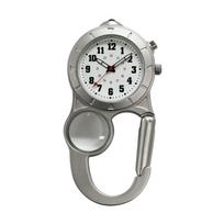 CREPHA Pocket Carabiner Nylon White Watch, Watch, Analog, Waterproof, Strap, CB-A4151-WTS
