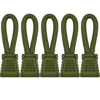 5/20pcs Replacement Clip Zipper Pull Puller End Fit Rope Tag Fixer Zip Cord Tab Buckle Travel Bag Suitcase Backpack Outdoor Tool