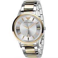 Emporio Armani AR2449 Dvispalvis vyriškas laikrodis 43mm auksas