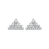 Barbie earrings Princess Crown, elegant and high-end niche design, versatile earrings, ins-style atmosphere, eye-catching, exquisite gift ZJYES-SY-004 sidabras