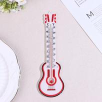 1/3/5Pcs Plastic Guitar-Shaped Indoor Temperature Meter Wall Mounted Thermometer High-Precision Outdoor Indoor Temperature 1Pcs