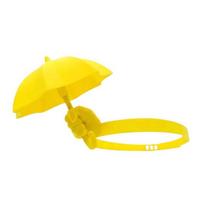 Gag Gift 3D-Printed Umbrella Hat PLA Material Hand-Shaped Mini Parasol Sun Cap Lightweight Quirky Creative Headwear Festival geltona